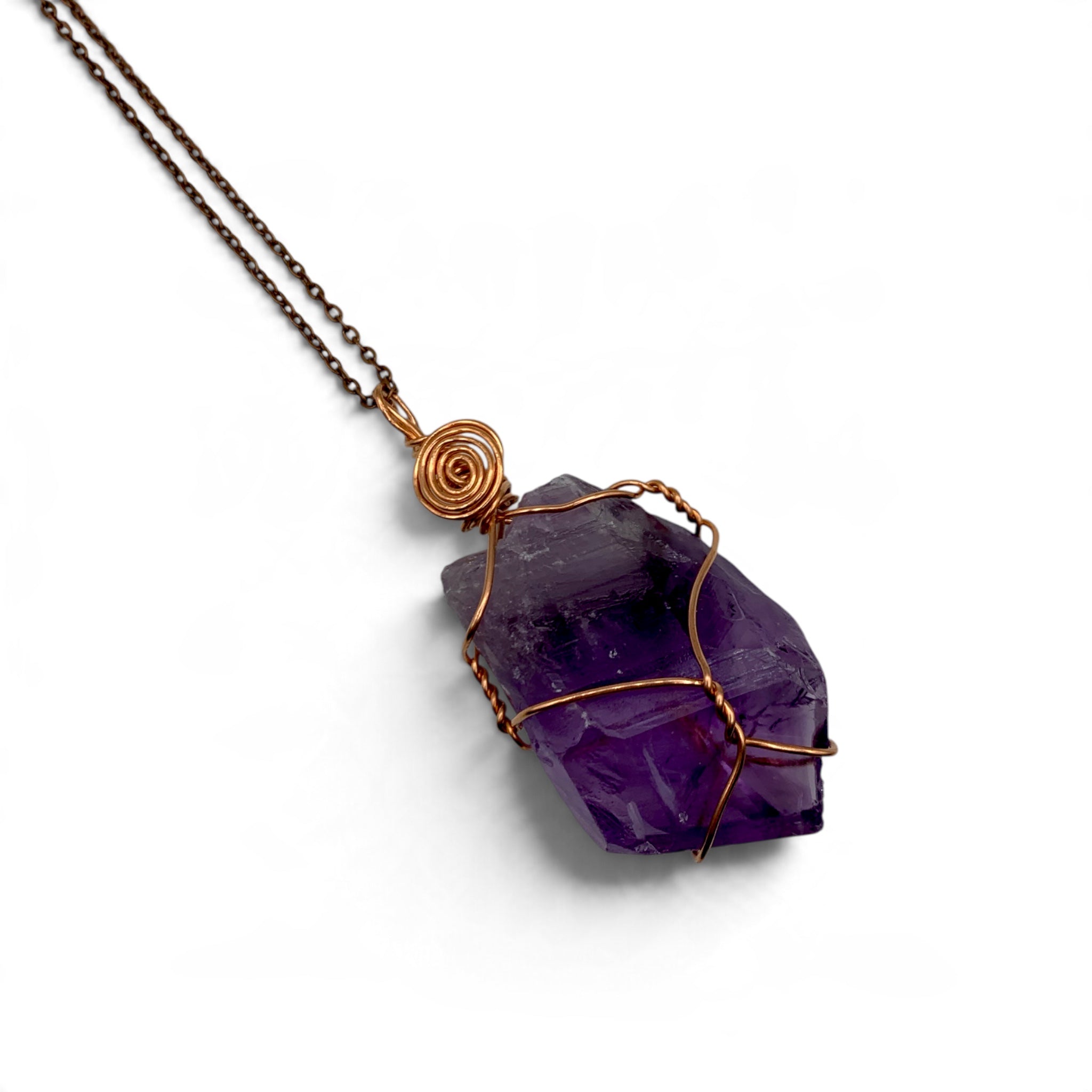 Necklace - Amethyst Raw Point $80